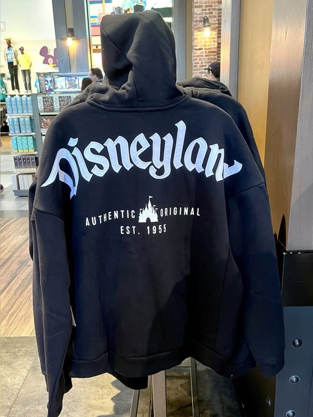 Disneyland Resort Black Full-Zip Hoodie - Size Large